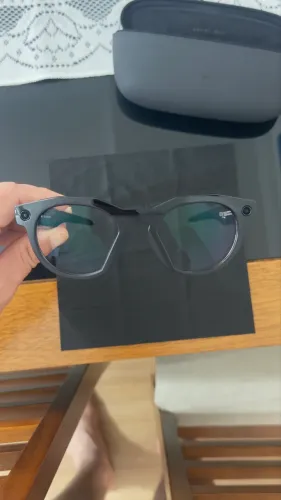 Óculos Inteligentes Oakley Meta Smart Hstn Preto Polarizado Armação Black Frame