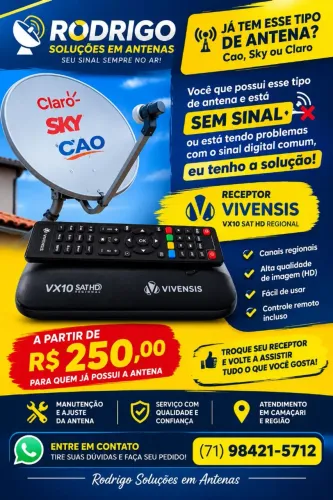 Receptor vivensis com instalação
