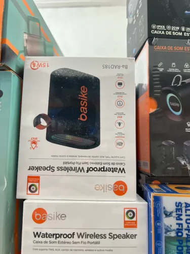 Caixa de Som Estéreo Sem fio portátil Basike 