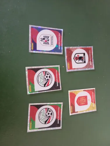 Lote de figurinhas da copa