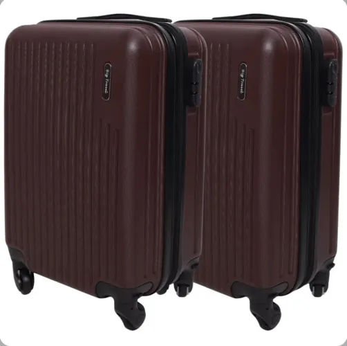 Kit Mala 10kg Casal Viagem Giratória Anti-furto Abs Férias