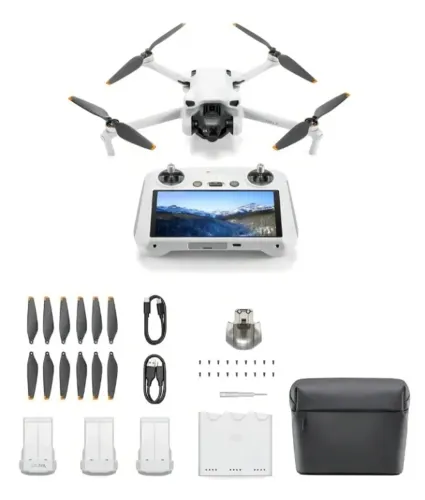 DJI Mini 3 Pro + Fly More Combo + Controle com Tela | 3 Baterias