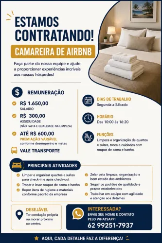Camareira de Airbnb