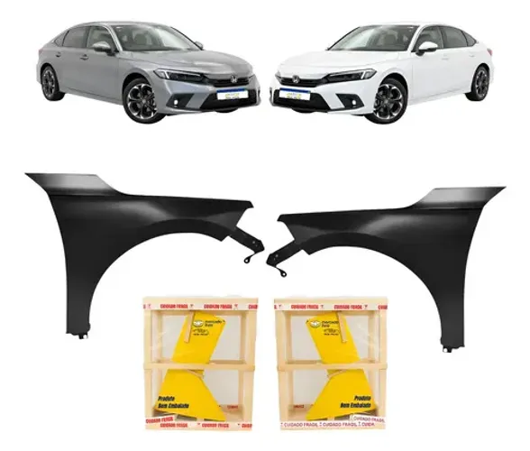 Par Paralama Honda Civic G11 Touring 2023 24 2025