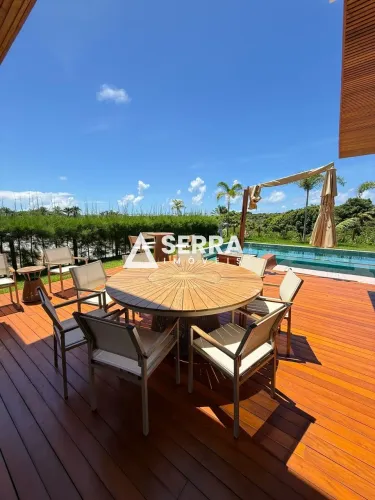 Alphaville Guarajuba | Casa 6 suítes | 570,47m² | Terreno 759,83m² | Vista lagoa | Porteir