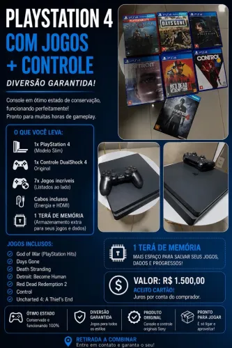 Play station 4 - 1Tb 