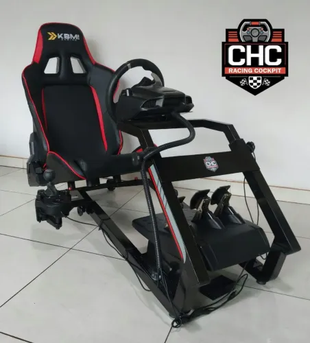Cockpit suporte de volante para simulação 