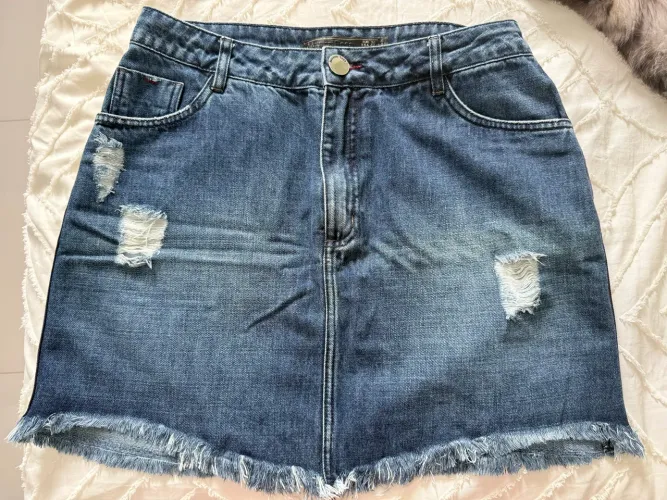 Saia Jeans Morena Rosa - Tam. 42