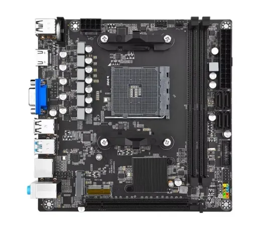 (NOVA) Placa Mae Mini Itx Jingsha A320i Ddr4 AM4 Ryzen APU Hdmi SFF ITX Mini-ITX VGA