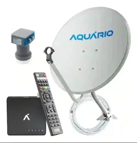 Receptor e antena digital aquário nova