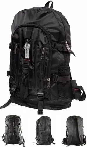 Mochila masculina impermeavel preta 50 litros