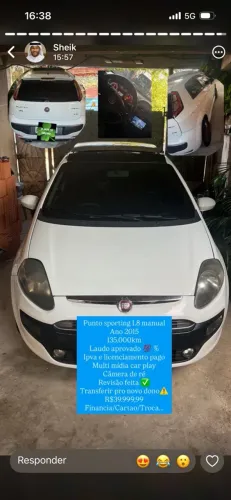 Fiat Punto Sporting 1.8 Flex 8v/16v 5P 2015