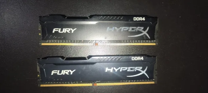 Kit 8GB (2x 4GB) Memória RAM HyperX Fury Black DDR4 - Impecáveis!