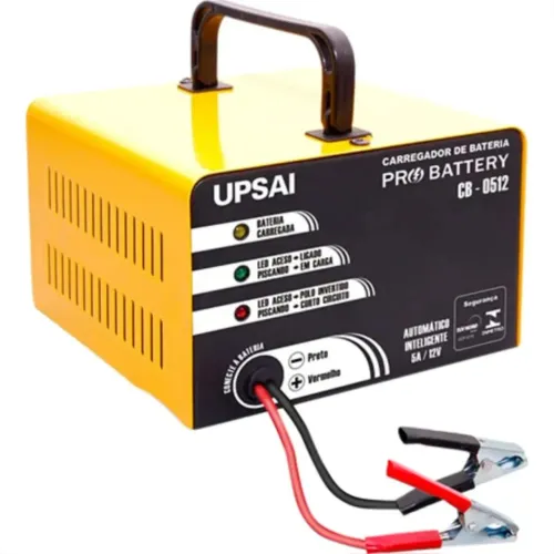 Carregador de bateria 12v portátil UPSAI CB0512 Para Baterias de até 70A