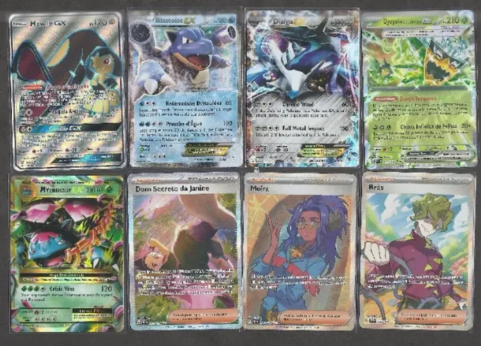 Cartas Pokémon TCG Raras - Coleções diversas