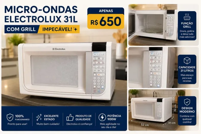 Microondas Electrolux 31Litrs 