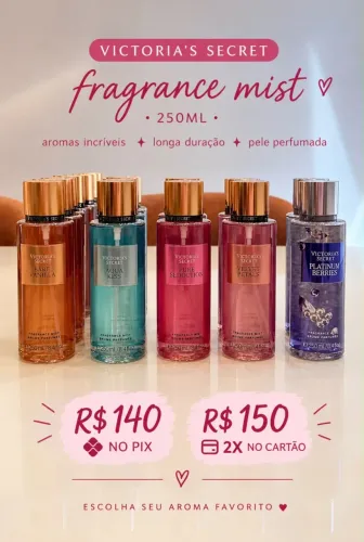 Todas as fragrâncias disponíveis originais