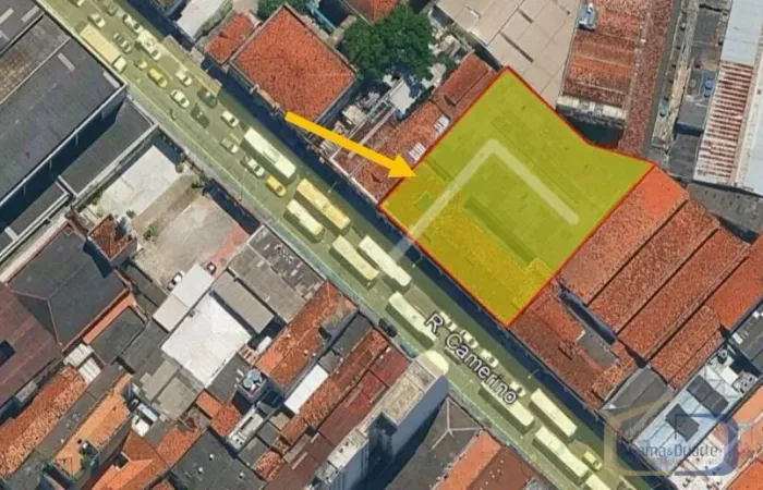 Terreno com 1.300 m² no Centro do Rio de Janeiro, localizado na Rua Camerino, com grande p