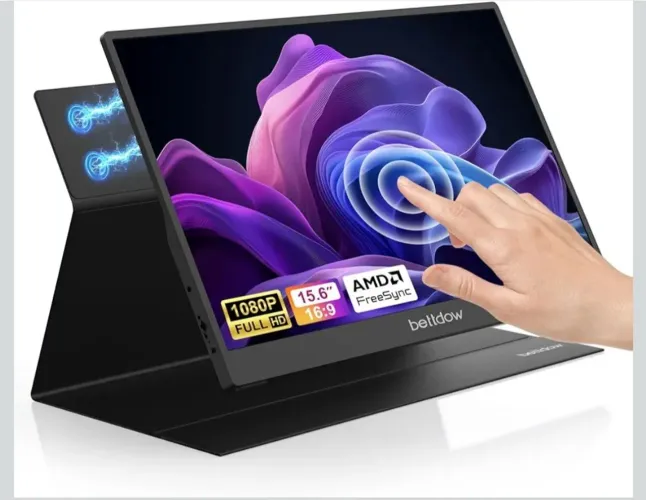 Monitor Portátil 15.6", sensível ao toque
