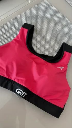 Top Grit Authen Rosa Com Preto PP
