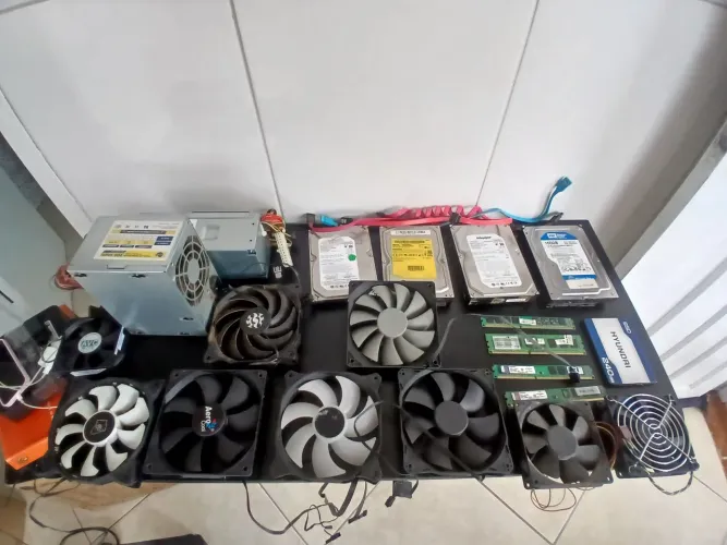 Lote informática HD, SSD, FONTE, FANS, MEMÓRIA RAM DDR3