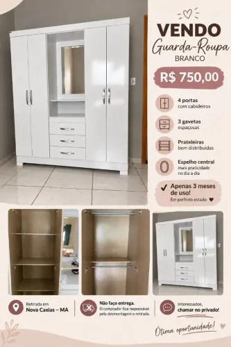 GUARDA ROUPA BRANCO