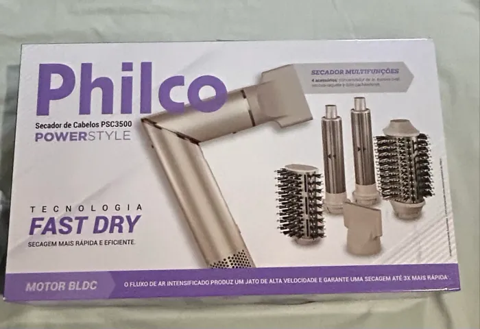 Escova Secadora Philco Power Style PSC3500 com 4 acessórios