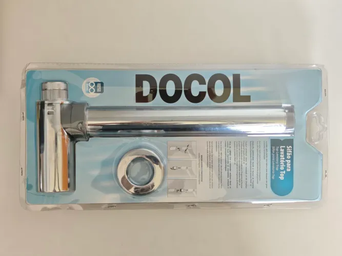 Sifão para lavatório Top Docol Metálico