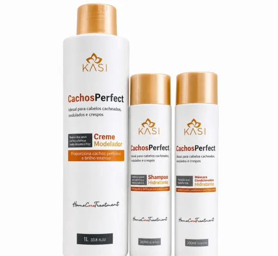 Kit Cachos Perfeitos - Definição, Hidratação e Brilho.