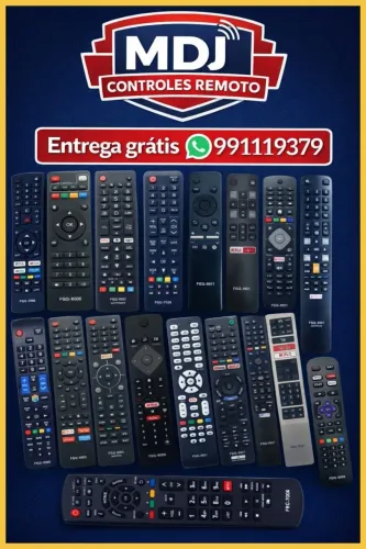 Controles de tv