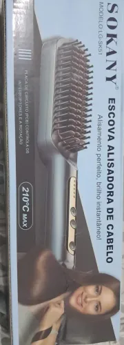 Escova alisadora de cabelo