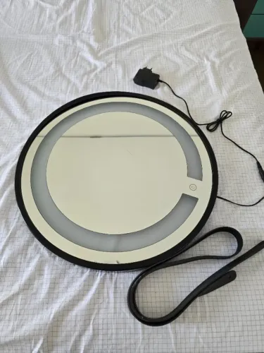 Espelho Redondo com LED - Iluminação para Maquiagem e Ambiente