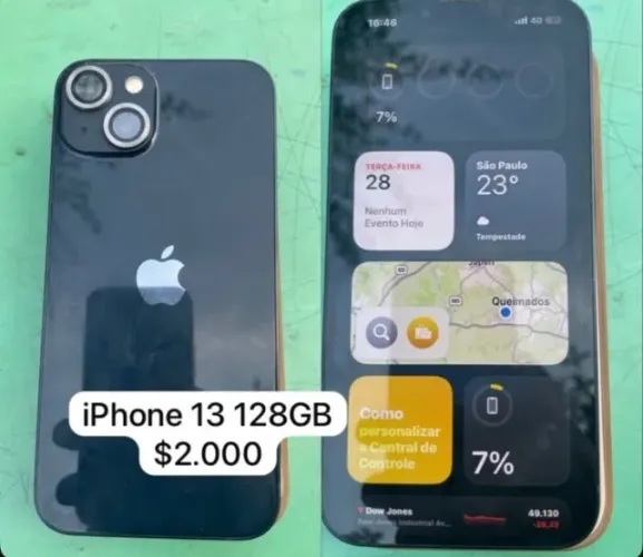 iPhone 13 128 Gb em perfeito estado funcionando tudo perfeitamente sem nenhum detalhe