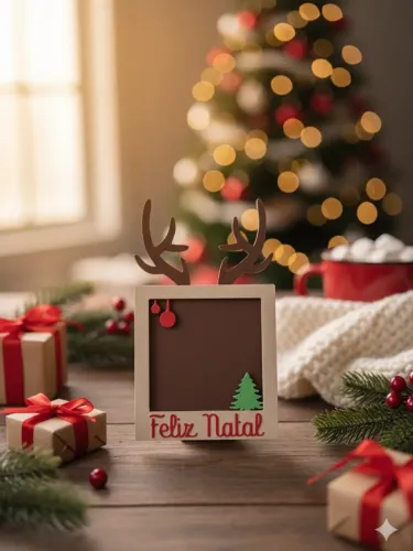 Porta fotos de Natal 3D