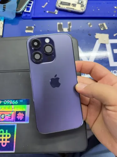 Carcaça original retirada iPhone 14 Pro roxa deep purple