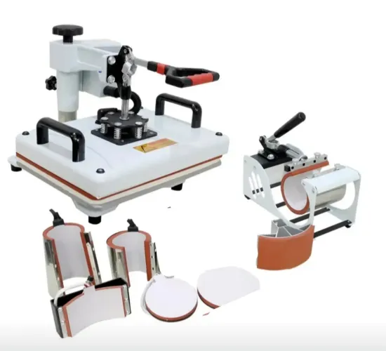 Prensa térmica- Sublimação 8x1 - Camisetas, Boné, Canecas e Chinelo