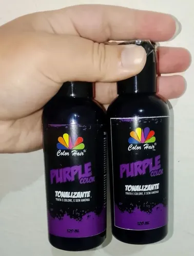 2 máscaras pigmentadoras Roxo