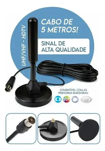 Antena de tv digital pega Globo e Sbt , assista a jogos e novela 
