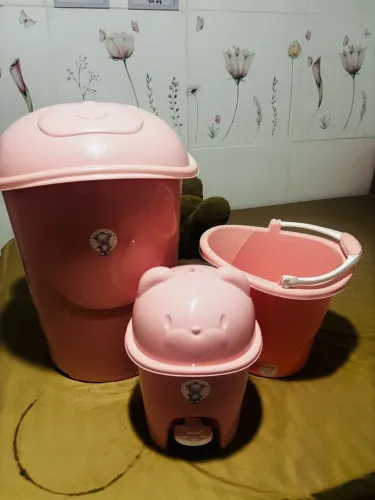 Balde infantil rosa