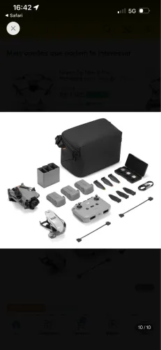 Drone DJI Mini 5 Pro Fly More Combo (Sem tela) Novo Lacrado
