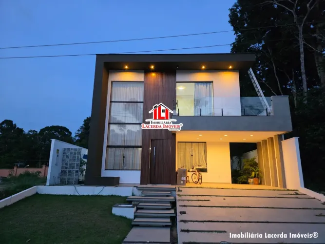 Duplex no Alphaville Manaus 4 235m² 4 Suítes, Semimobilia com Sistema Solar