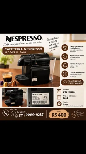 Cafeteira nespresso