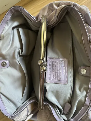Bolsa coach lilás original F13533