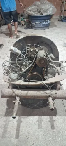 Motor completo do Fusca 1200, embreagem nova
