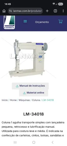 Maquina industrial de coluna