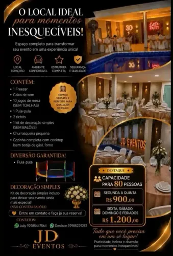 Alugo espaço de festa e eventos