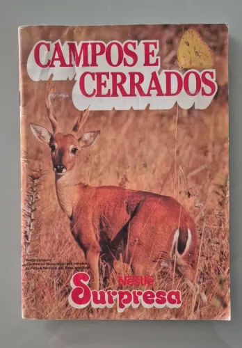 Album com Figurinhas Chocolate Surpresa - Campos e Cerrados 1989 USADO