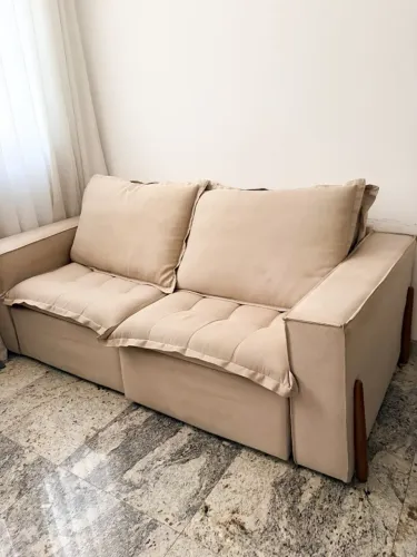 Sofá cama linho