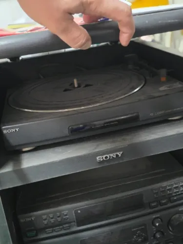 Mini System Sony LBT-A495 Hi-Fi com Toca-Discos PS-LX56BR Rack Original