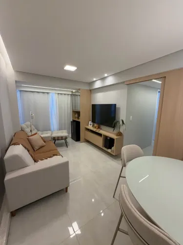 Apartamento mobiliado porteira fechada 50m2 02 quartos nos Aflitos
